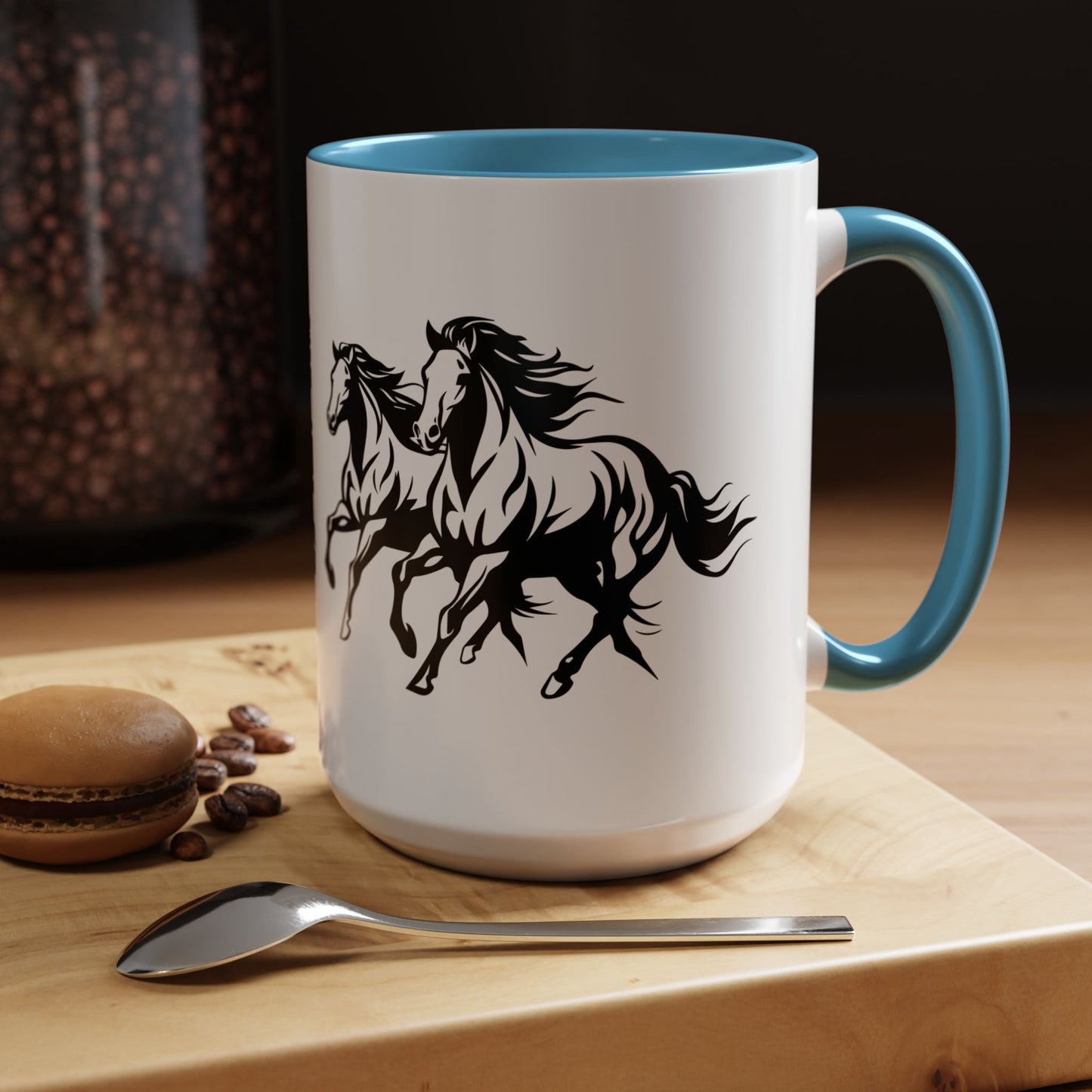 Horsin' Around 2-Tone Coffee Mug