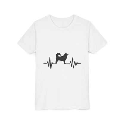 My Heart Beats For Malamutes Youth Unisex Short Sleeve Crewneck Tee
