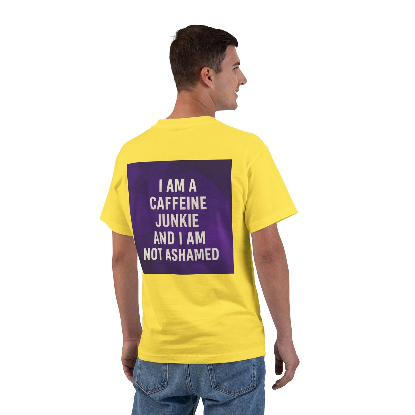 Caffeine Junkie Men's Short-Sleeve Crewneck Tee