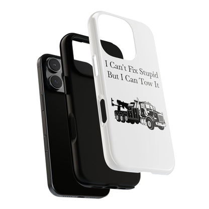 I Can't Fix Stupid Heavy Tow Truck iPhone Case