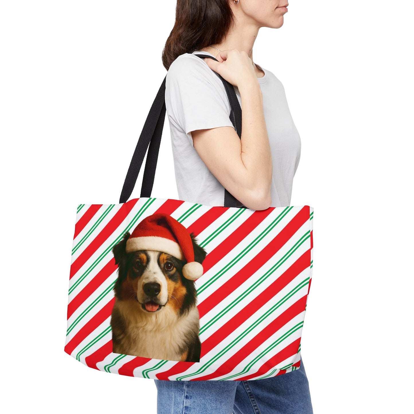 Santa Paws Aussie Weekender Tote Bag