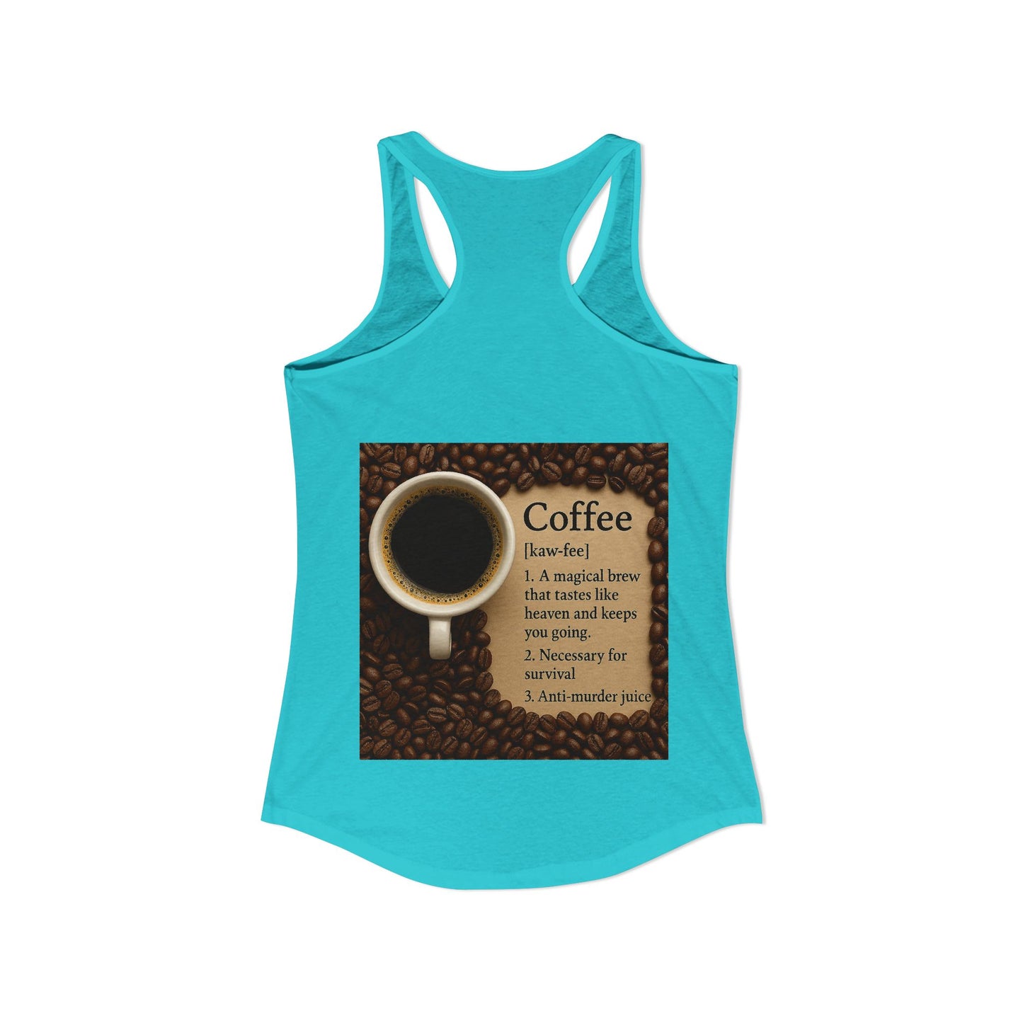 Coffee Definition Women's Racerback Tank