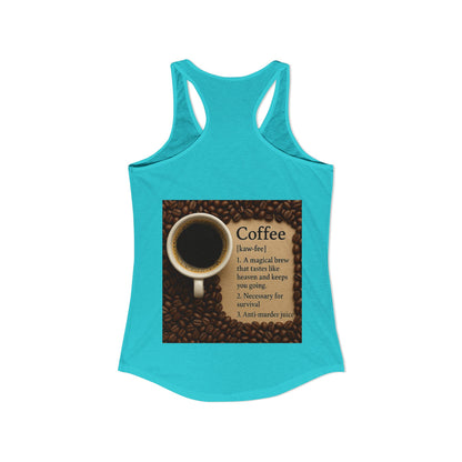 Coffee Definition Women's Racerback Tank