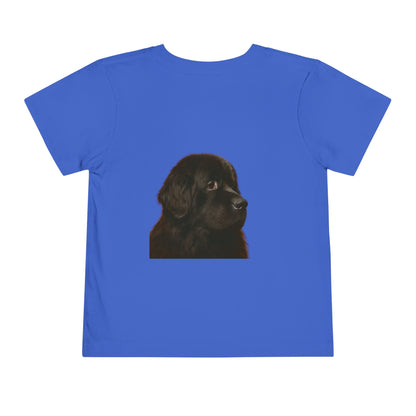 Newfie Head Toddler Unisex Short Sleeve Crewneck Tee