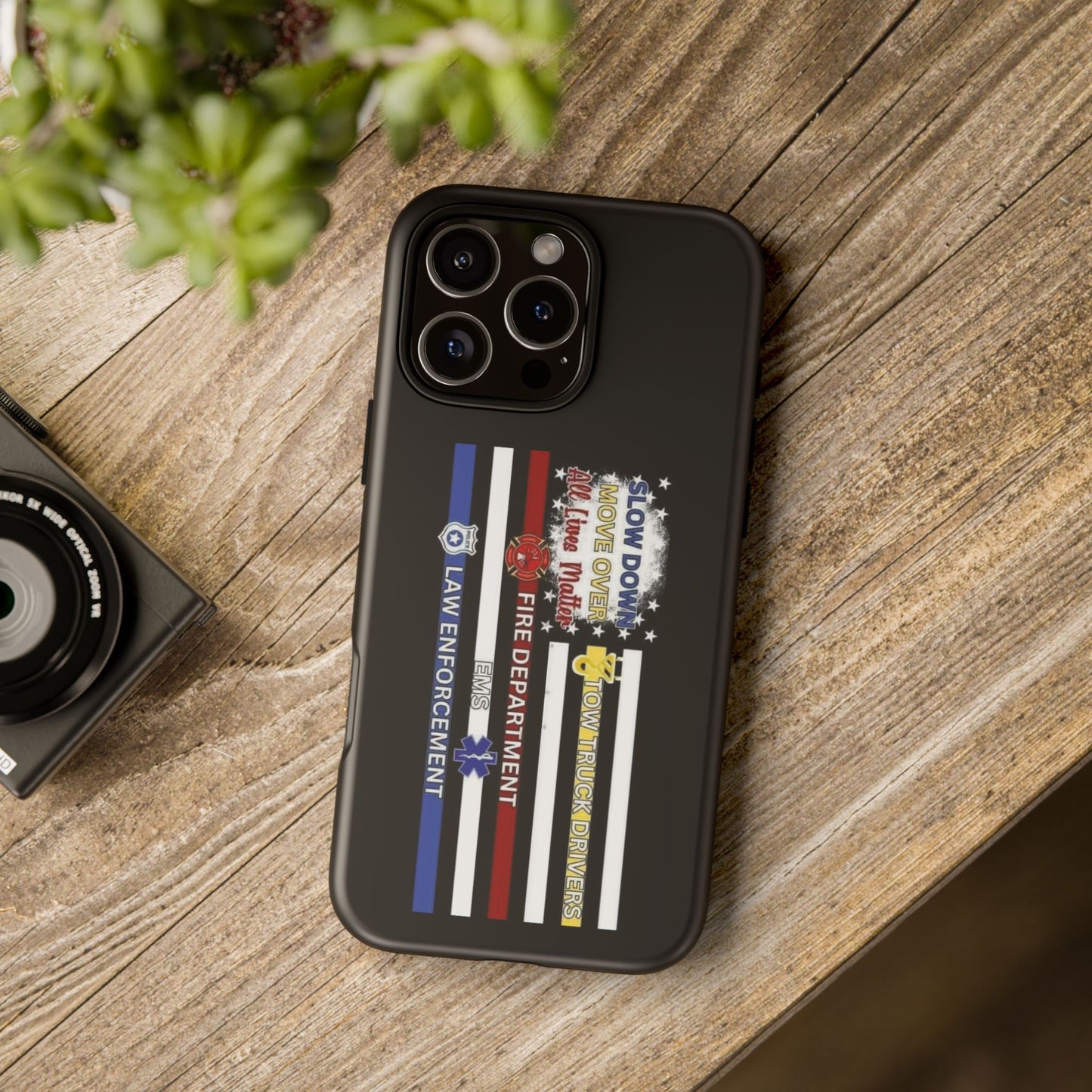 Slow Down Move Over Flag iPhone Case