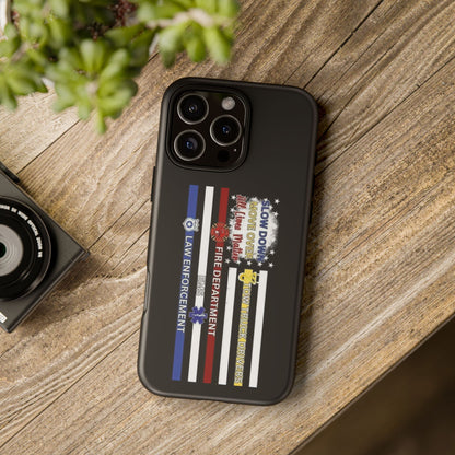 Slow Down Move Over Flag iPhone Case