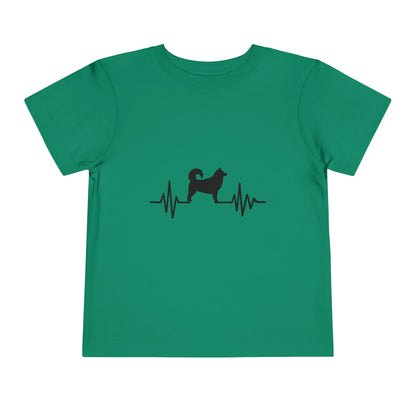 My Heart Beats For Malamutes Toddler Unisex Short Sleeve Crewneck Tee