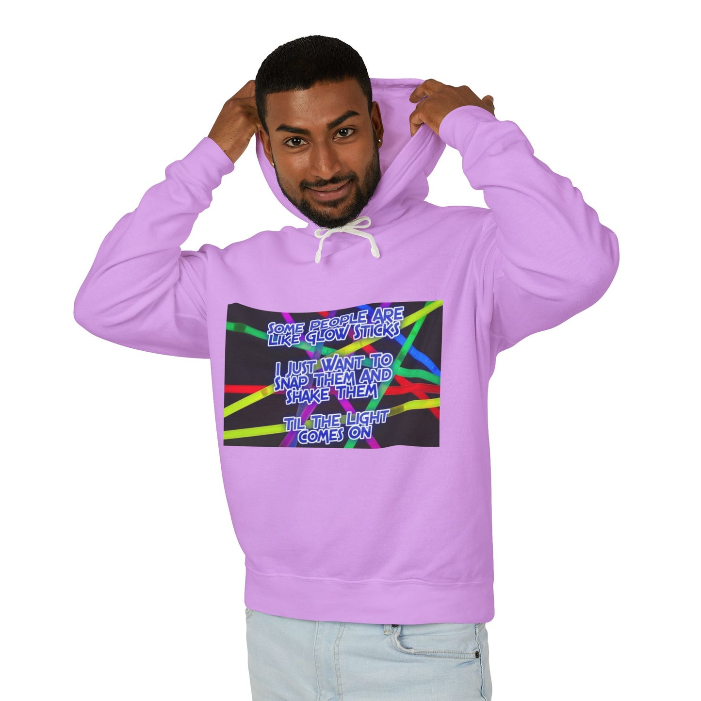 Glow Sticks Unisex Lightweight Hoodie