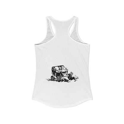Slingin' Mud Side By Side Women's Racerback Tank