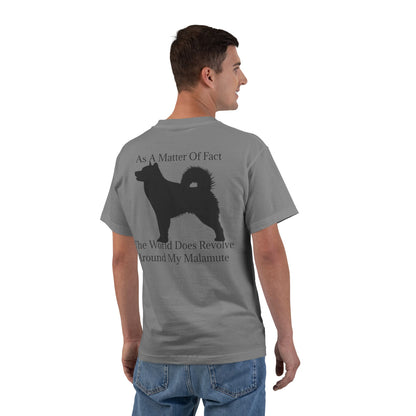 Matter Of Fact Malamute Men's Short-Sleeve Crewneck Tee