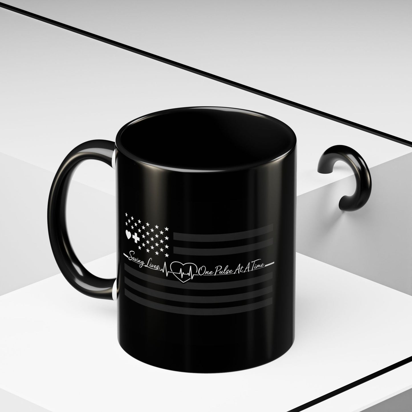 Thin White Line 2-Tone Coffee Mug