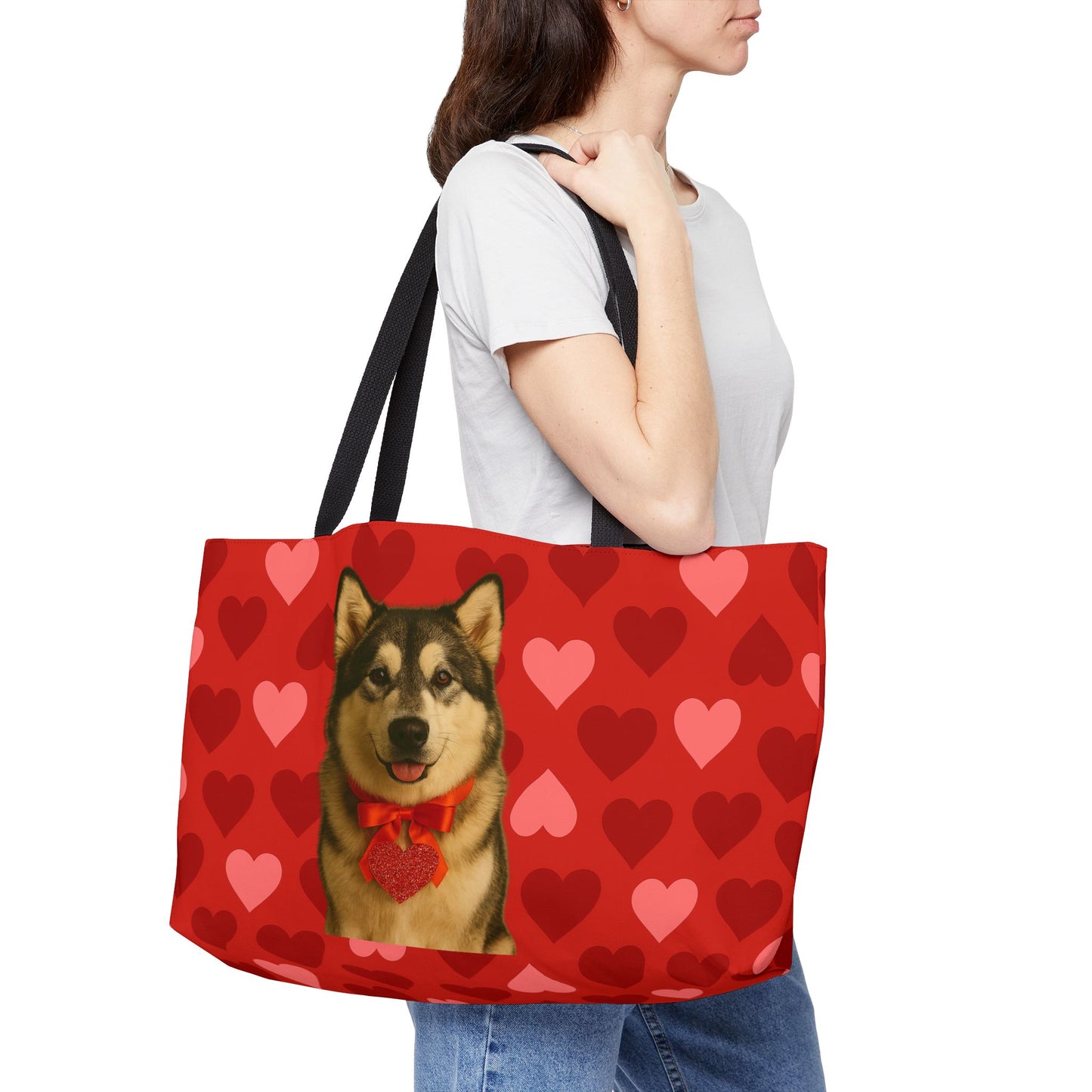 Cupid's Companion Malamute Weekender Tote Bag