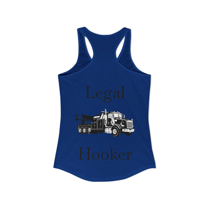 Legal H**ker Heavy Tow Truck Women's Racerback Tank