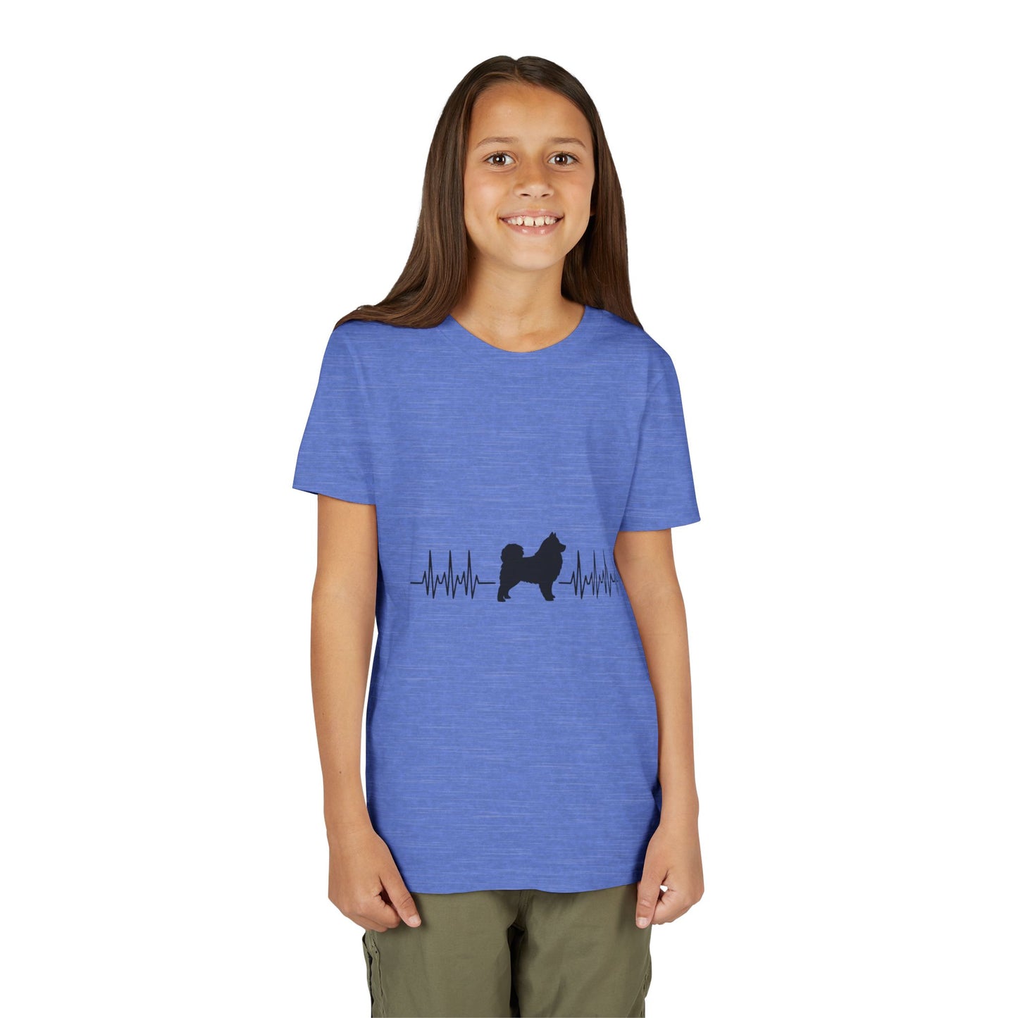 My Heart Beats For Samoyeds Youth Unisex Short Sleeve Crewneck Tee