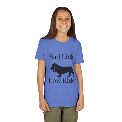 Sad Little Low Rider Youth Unisex Short Sleeve Crewneck Tee