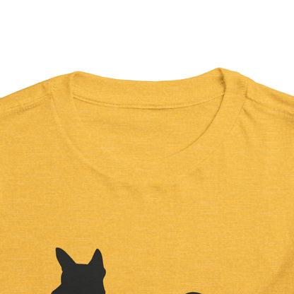 Basenji Silhouette Toddler Unisex Short Sleeve Crewneck Tee