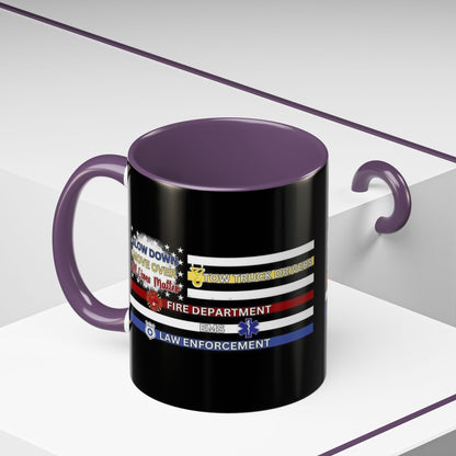 Slow Down Move Over Flag 2-Tone Coffee Mug