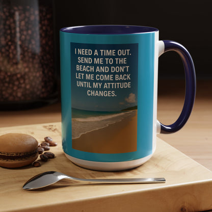 Time Out 2-Tone Coffee Mug