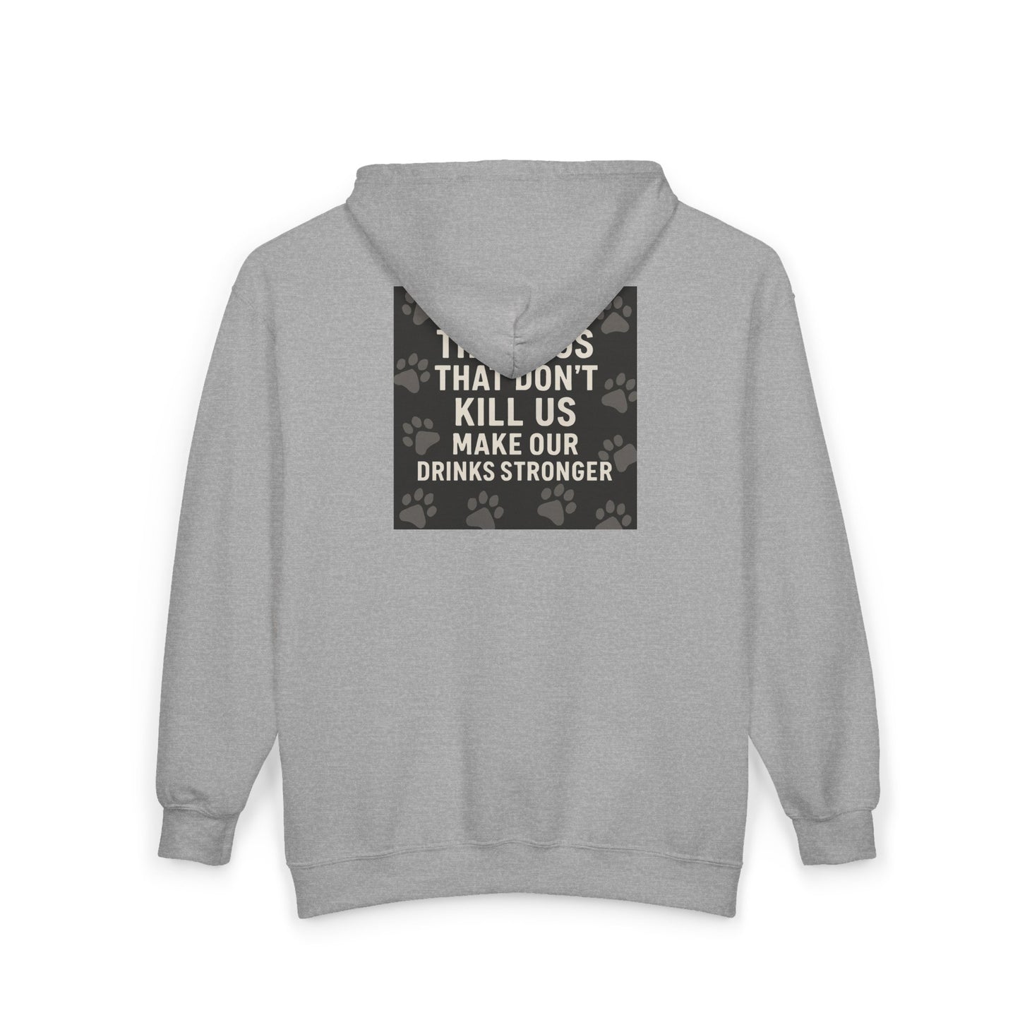 Drinks Stronger Unisex Full Zip Hoodie
