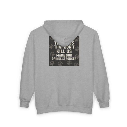Drinks Stronger Unisex Full Zip Hoodie