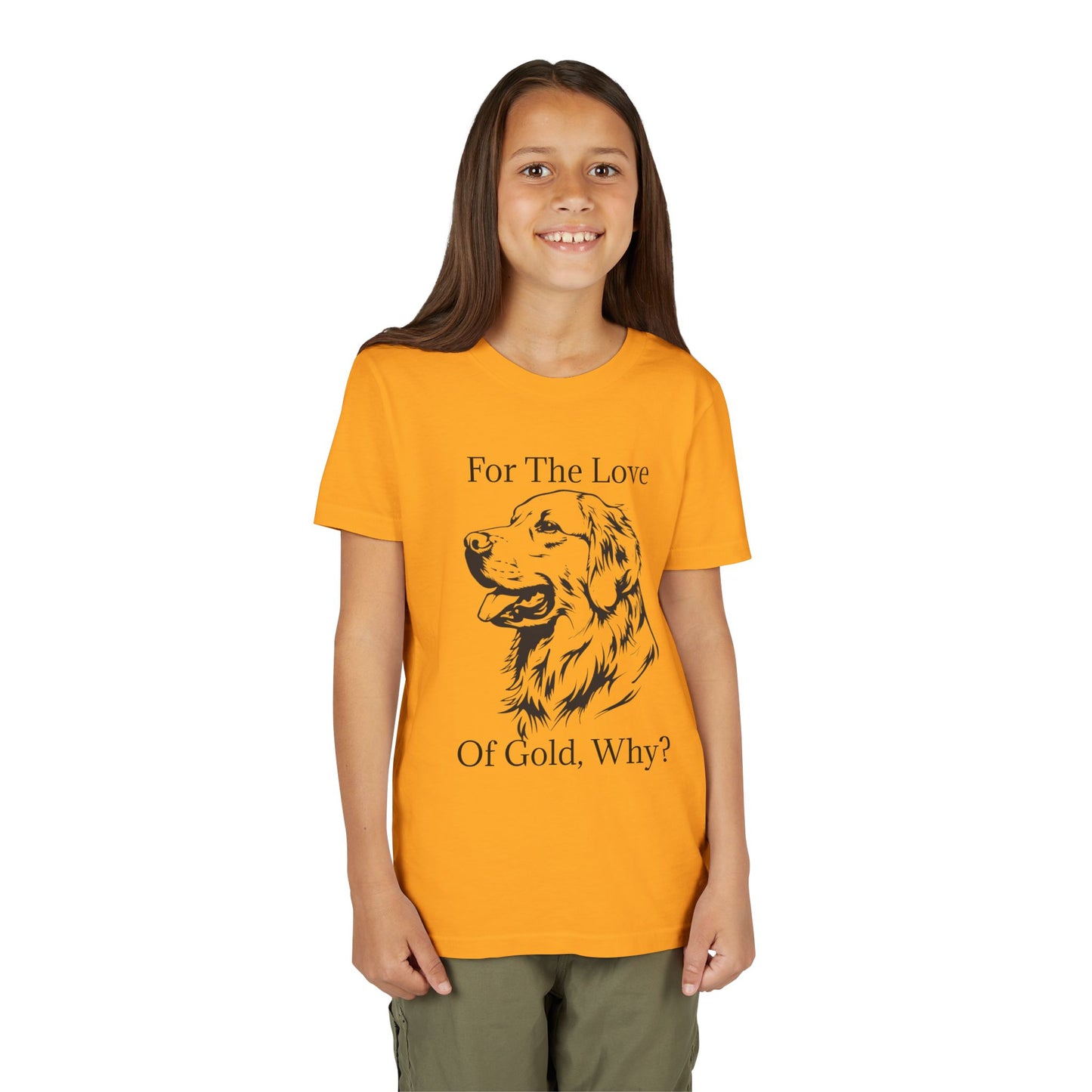 For The Love Of Gold Youth Unisex Short Sleeve Crewneck Tee