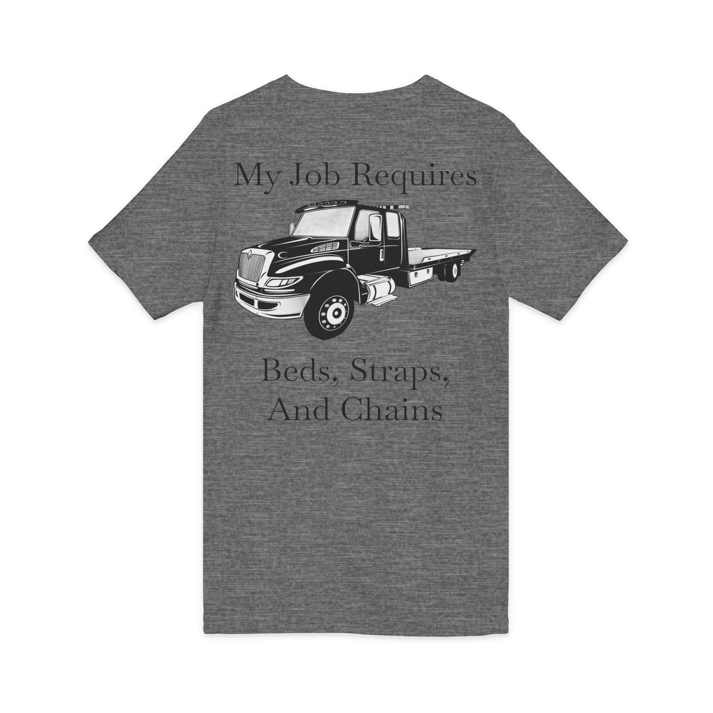 Beds, Straps, And Chains Unisex Short Sleeve V-Neck Tee
