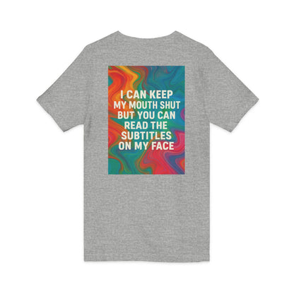 Subtitles Unisex Short Sleeve V-Neck Tee