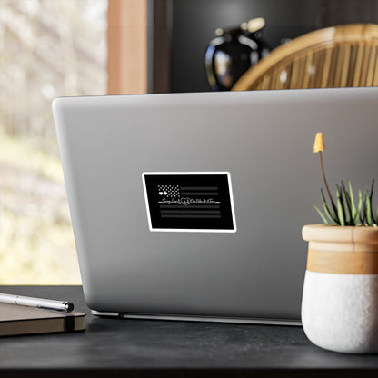 Thin White Line Vinyl Decal