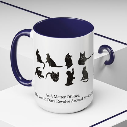 Matter Of Fact Cat 2-Tone Coffee Mug