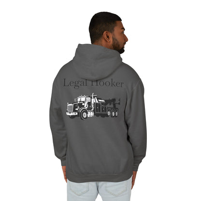 Legal H**ker Heavy Tow Truck Unisex Lightweight Hoodie