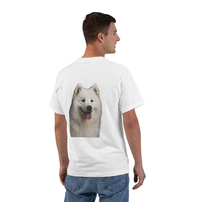 Samoyed Head Men's Short-Sleeve Crewneck Tee