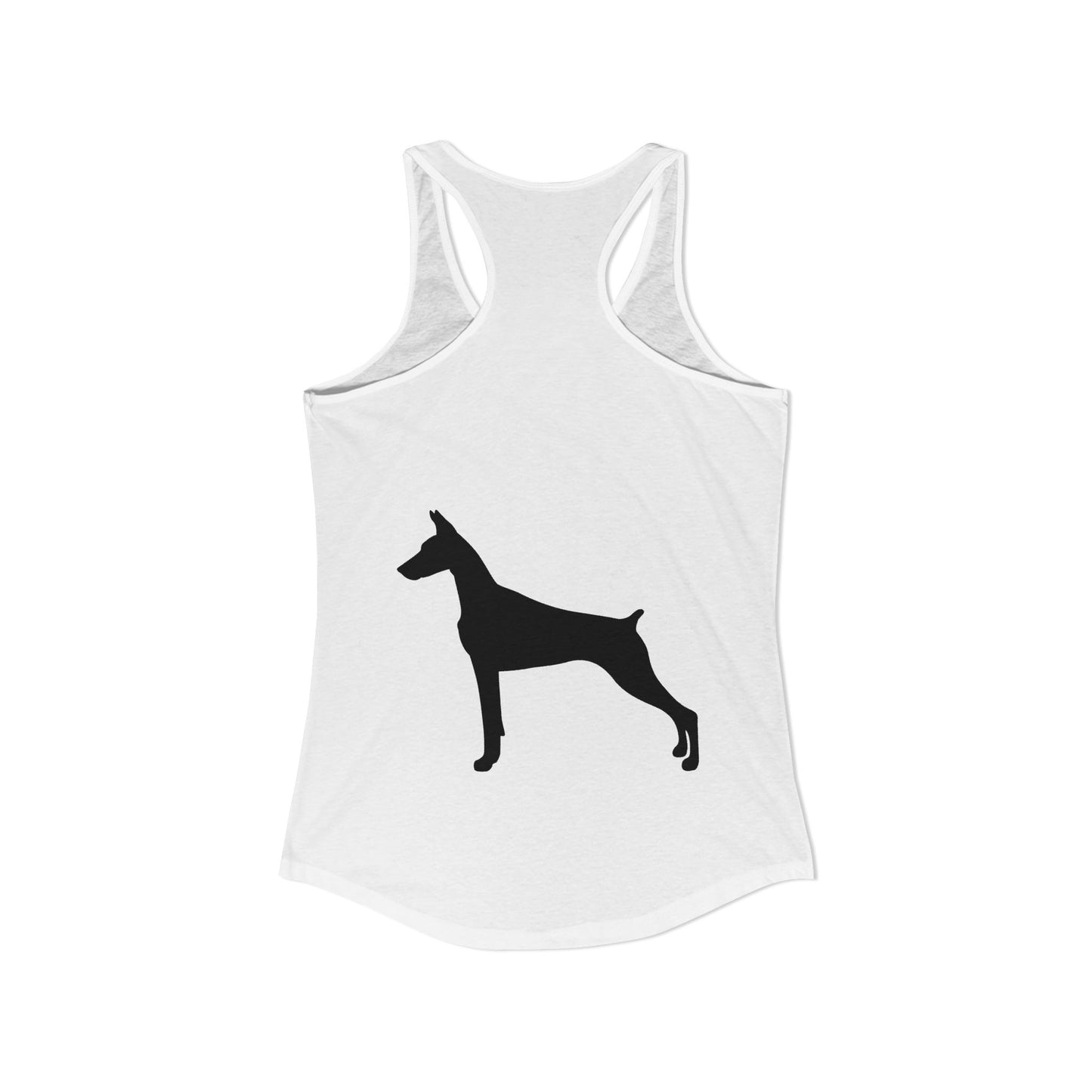 Doberman Silhouette Women's Racerback Tank