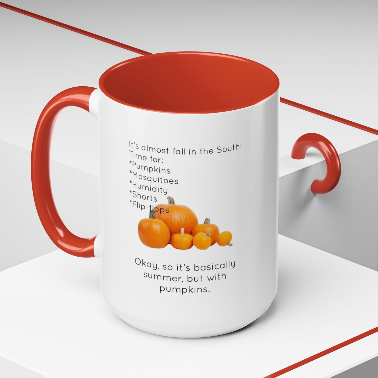 Fall In The South 2-Tone Coffee Mug
