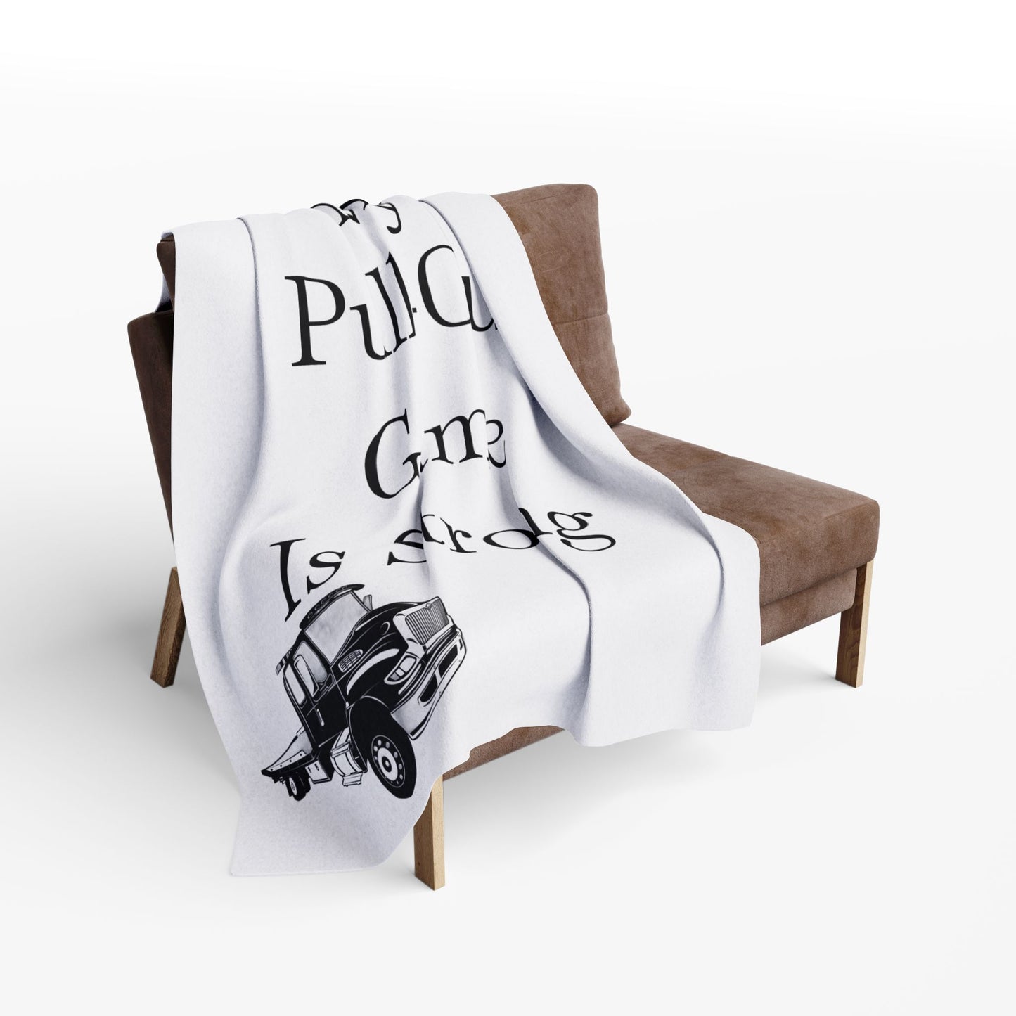 Pull Out Flatbed Tow Truck Arctic Fleece Blanket