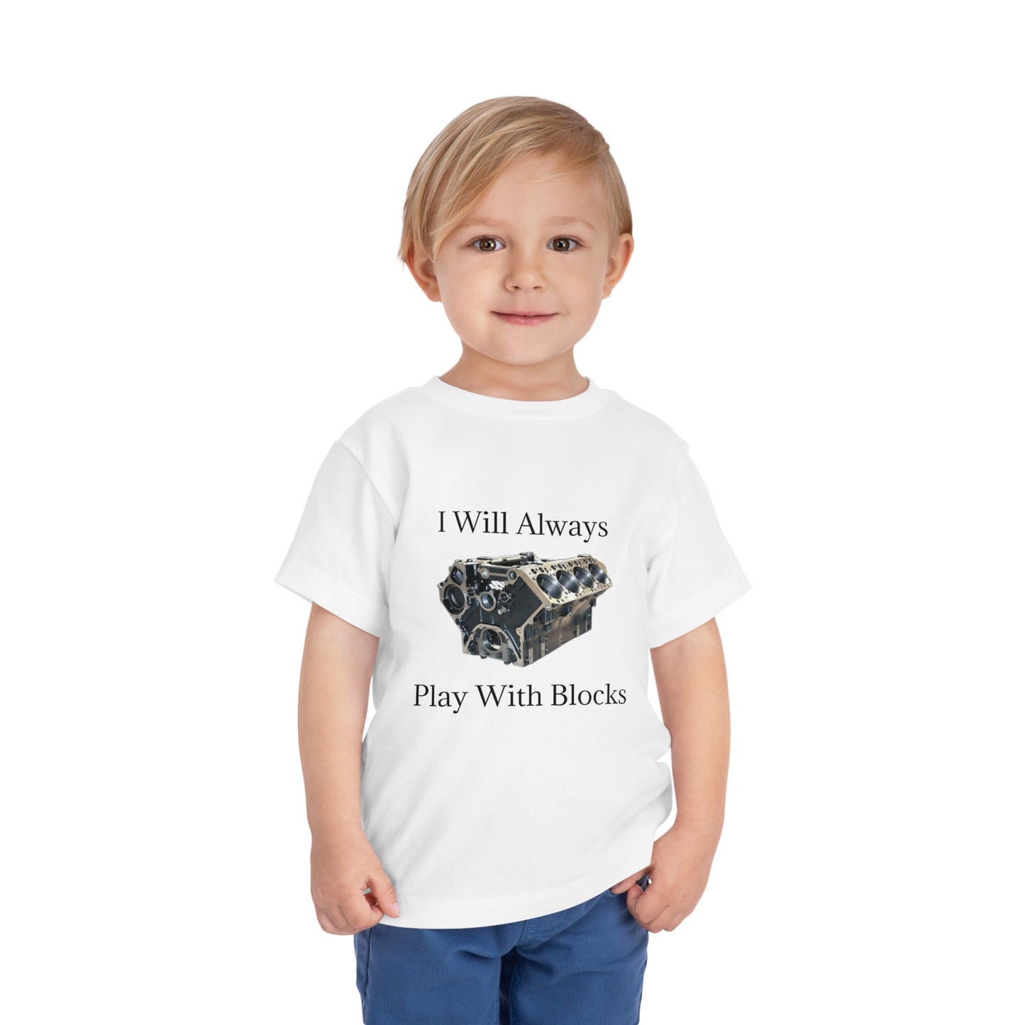 Play With Blocks Toddler Unisex Short Sleeve Crewneck Tee