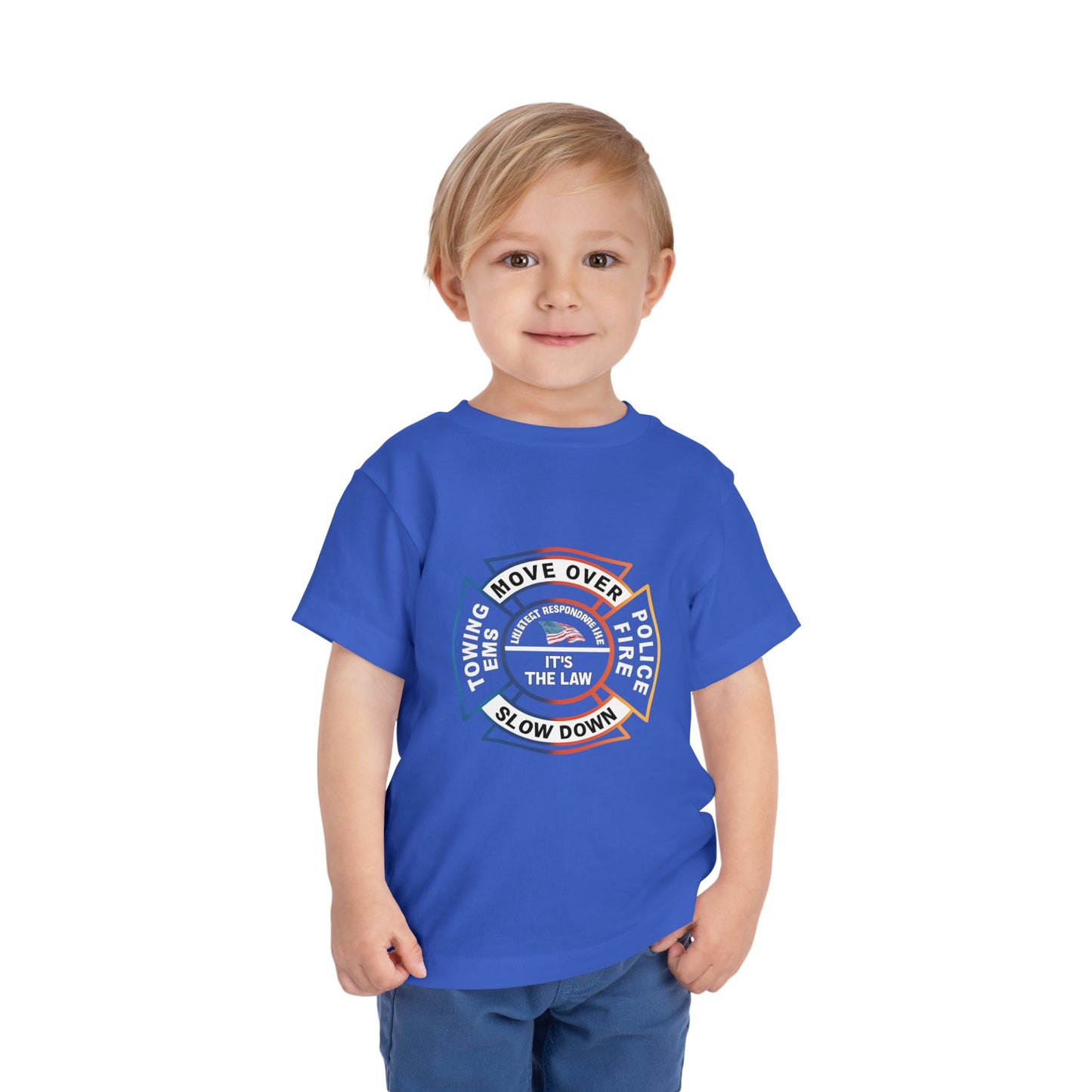 Let First Responders Live Toddler Unisex Short Sleeve Crewneck Tee