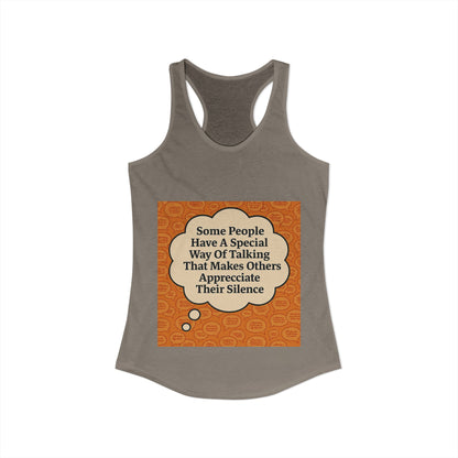 Special Way Of Talking Women's Racerback Tank