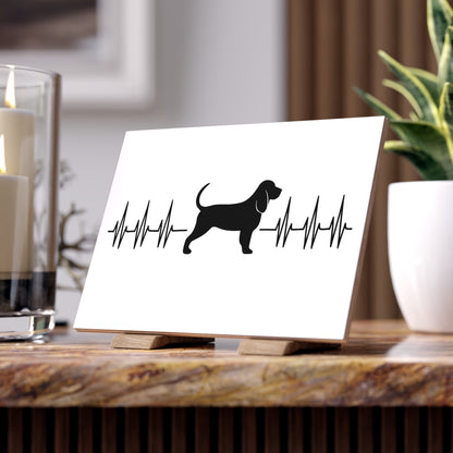 My Heart Beats For Bloodhounds Ceramic Photo Tile