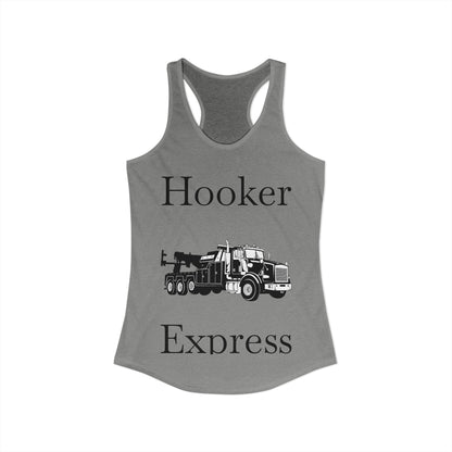 H**ker Express Heavy Tow Truck Women's Racerback Tank
