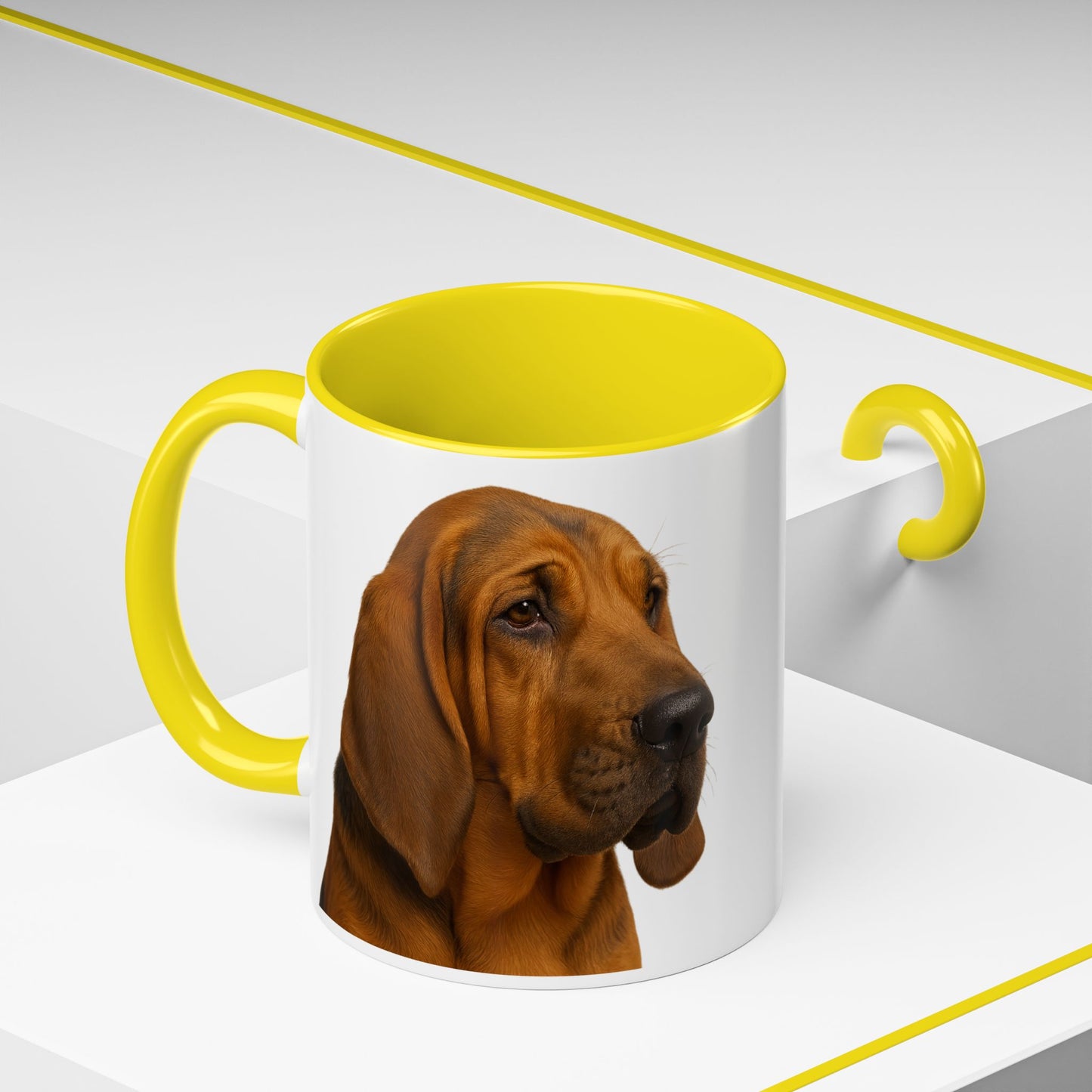 Bloodhound Head 2-Tone Coffee Mug