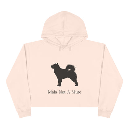Mala-Not-A-Mute Women's Crop Hoodie