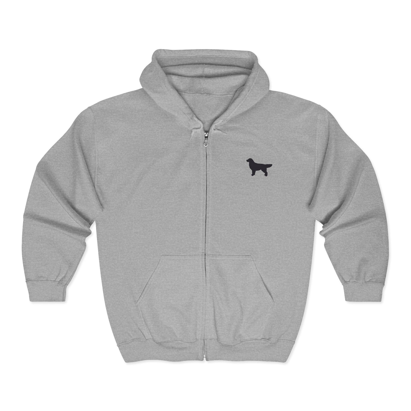 Golden Silhouette Unisex Full Zip Hoodie