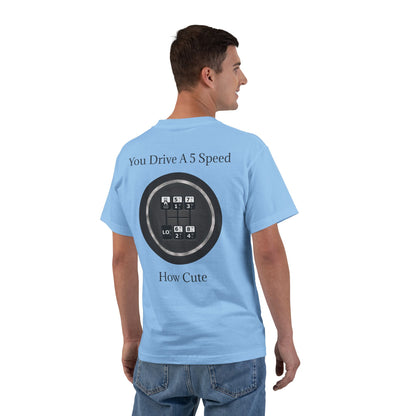 5 Speed How Cute Men's Short-Sleeve Crewneck Tee