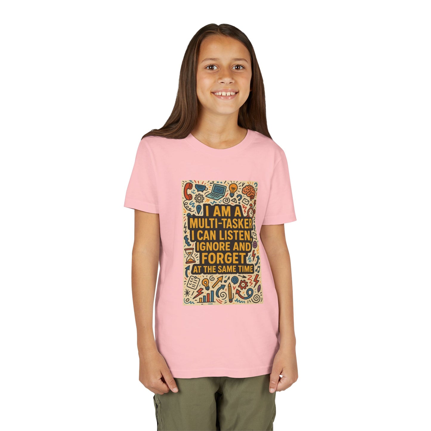 Multi-Tasker Youth Unisex Short Sleeve Crewneck Tee