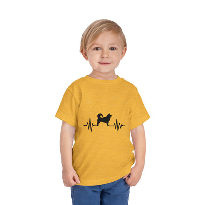 My Heart Beats For Malamutes Toddler Unisex Short Sleeve Crewneck Tee