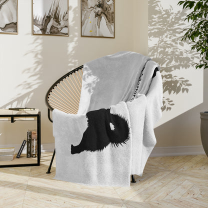 Matter Of Fact Malamute Velveteen Microfiber Blanket