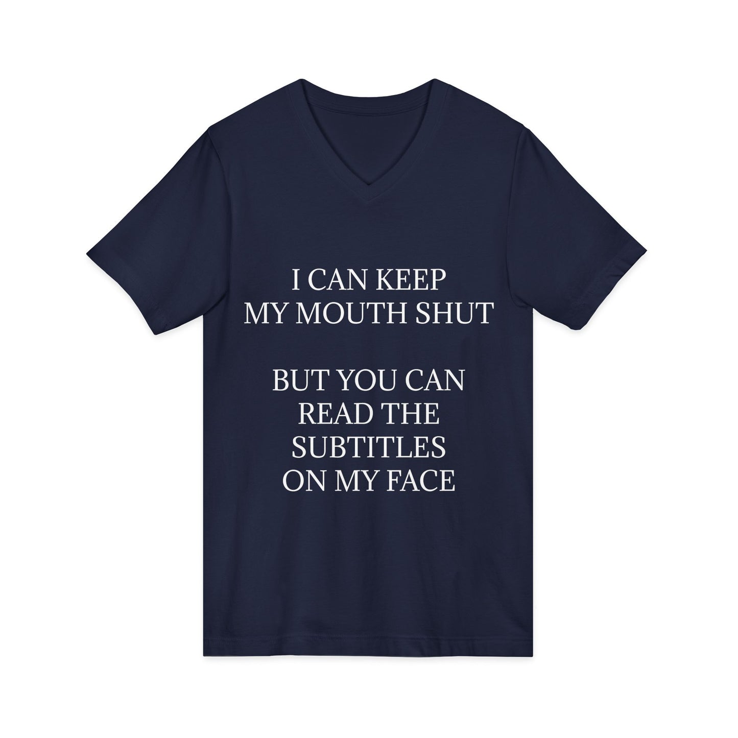 Subtitles Unisex Short Sleeve V-Neck Tee