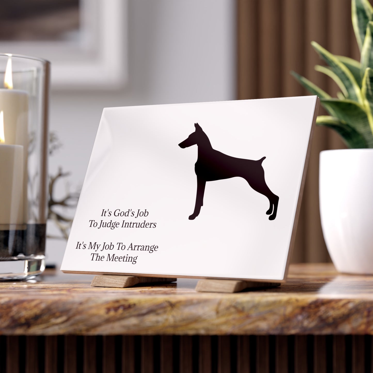Arrange The Meeting Ceramic Photo Tile