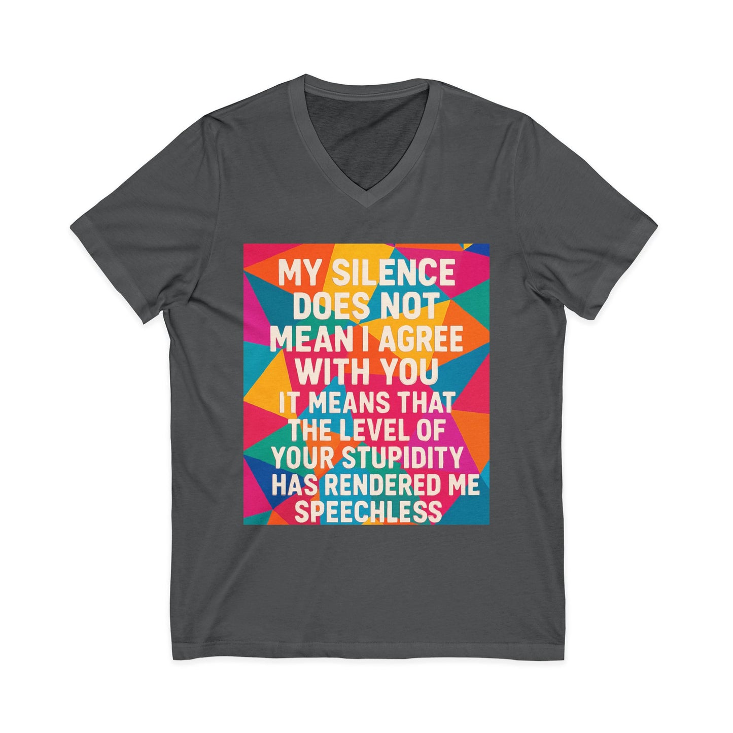 Speechless Unisex Short Sleeve V-Neck Tee
