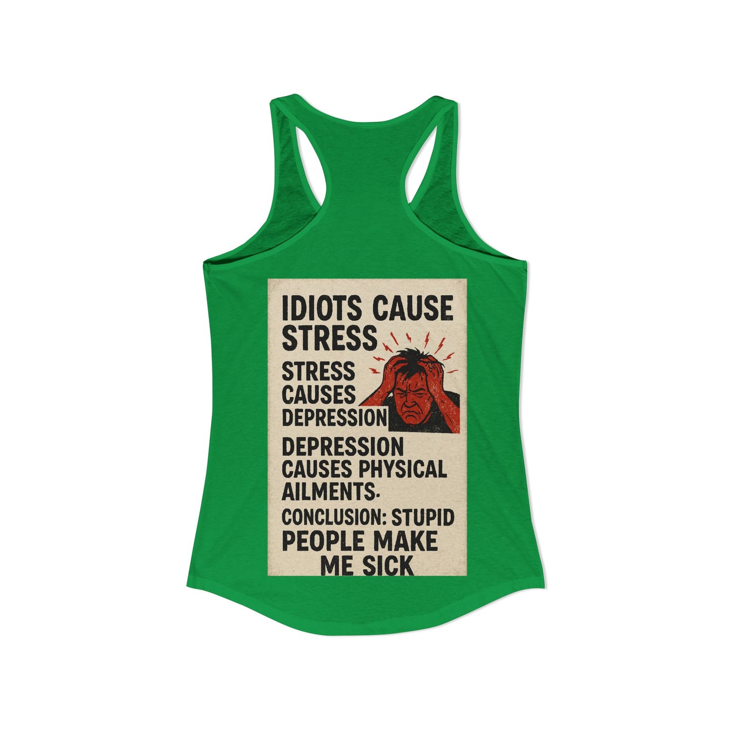 Stupid People Women's Racerback Tank
